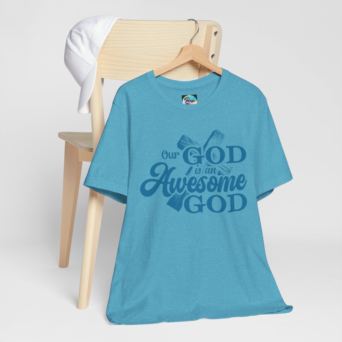 Our God is an Awesome God UNISEX Christian T-Shirt - 9 Colors - Heather - Gospel - Christianity - Bible
